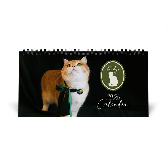 2026 Fudge Desk Calendar - 2026 Cat Calendar