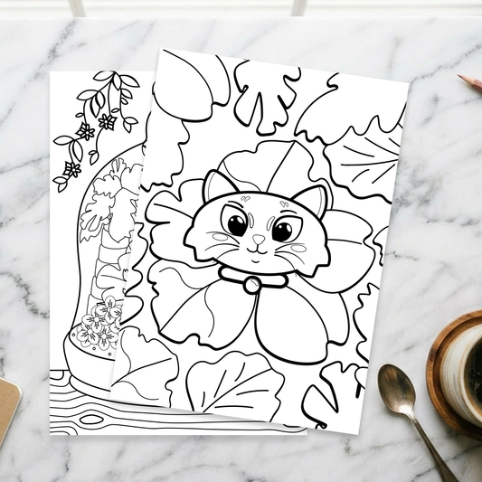 Colouring-in sheets - Spring Fudge collection (Digital product)